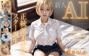 【新人AI】正統派美少女スター誕生 金髪Hcup 桜井りんか　レビュー3.67